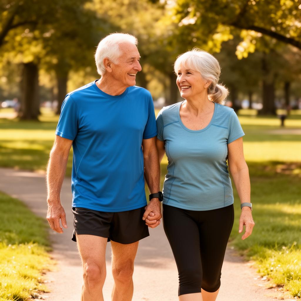 Cuplu de seniori activi